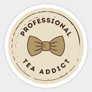 Professional Tea Addict Sticker